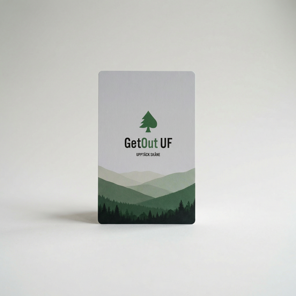 GetOut UF Upptäck Skåne kortlek med 52 utflyktsmål